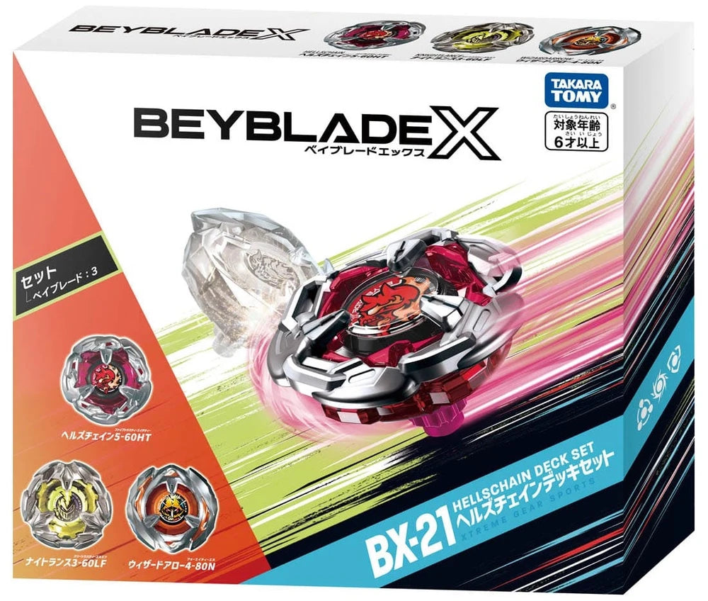 Hells Chain Deck Set Beyblade X BX-21 (Takara Tomy)