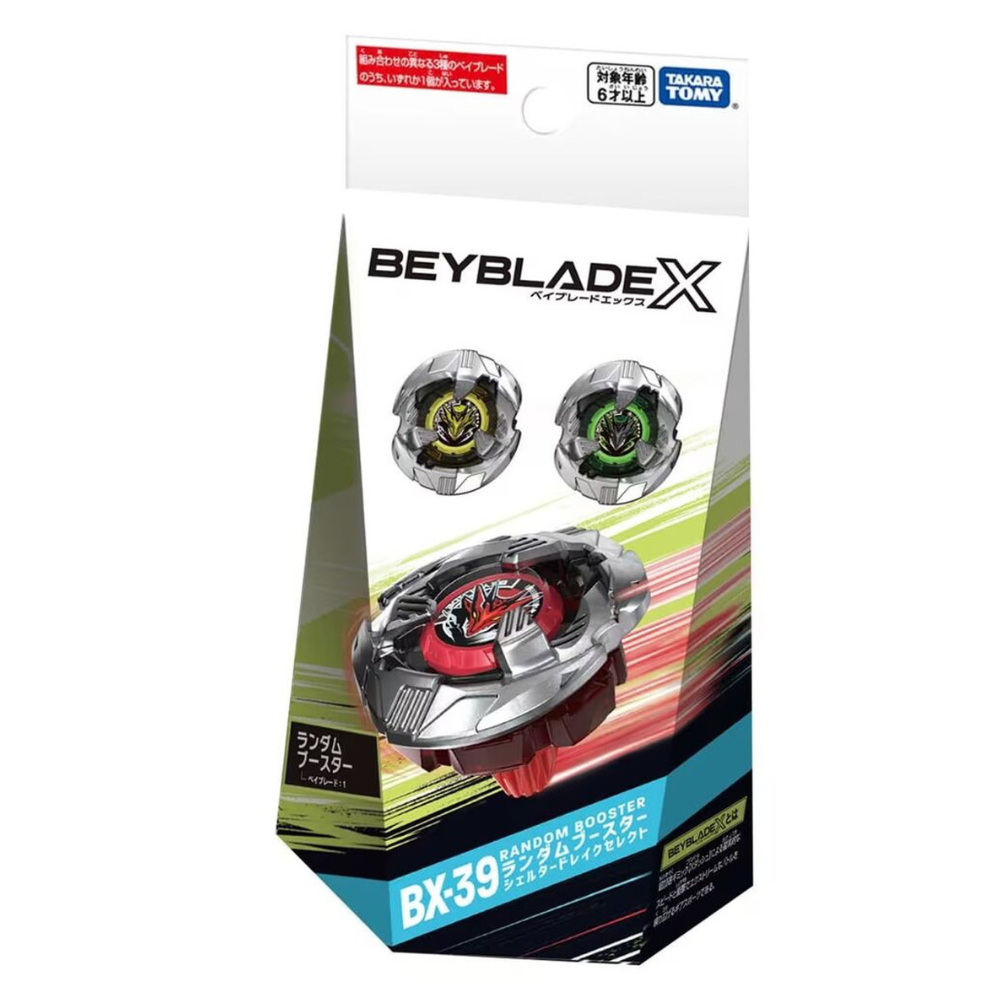 FULL SET Shelter Drake Random Booster Selecet Beyblade X BX-39(Takara Tomy) (3Pcs)