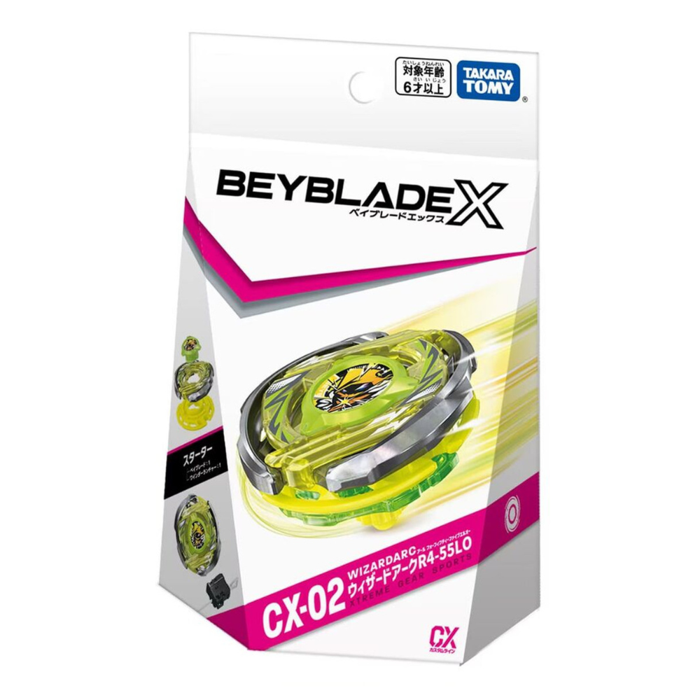 Wizard Arc R4-55LO Beyblade X Starter CX-02 (Takara Tomy)