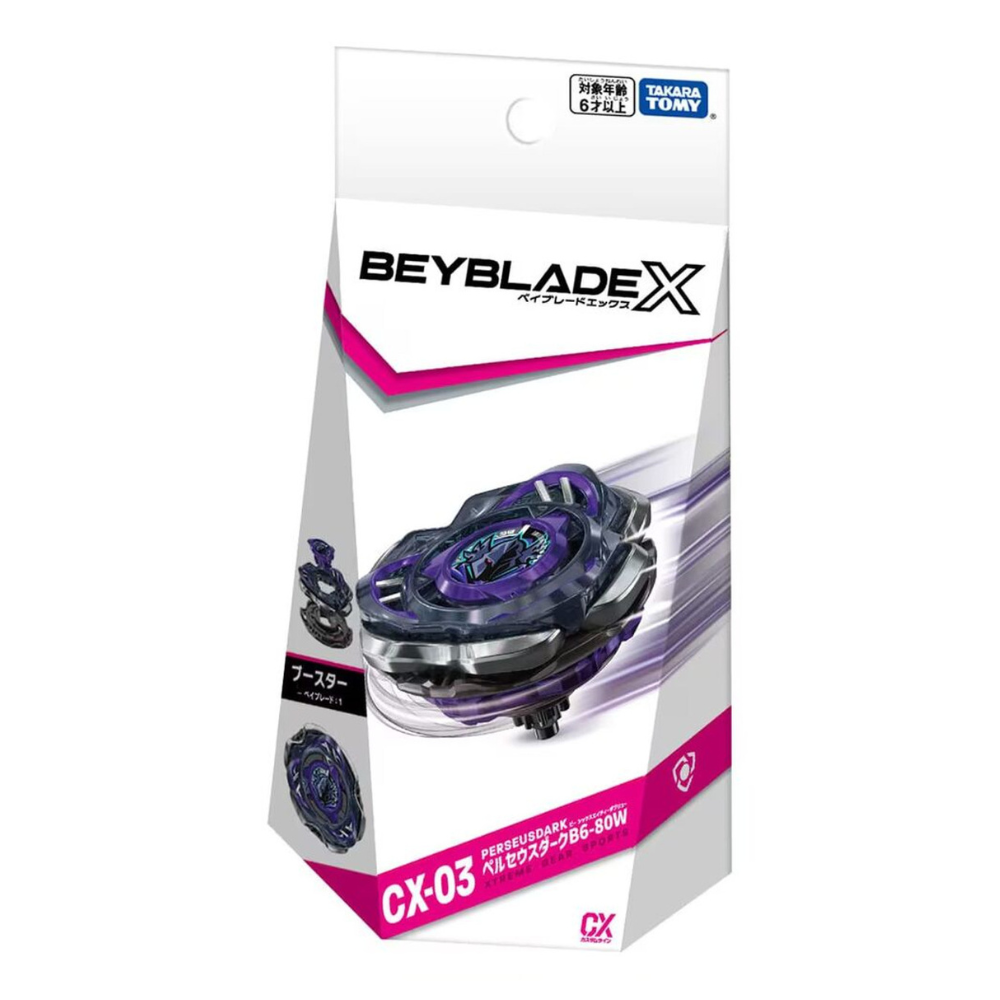 Perseus Dark B6-80W Beyblade X Starter CX-03 (Takara Tomy)