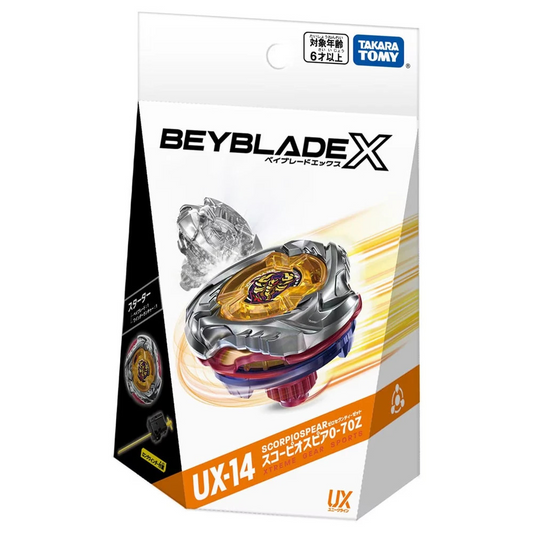 ScorpioSpear 0-70Z Beyblade X Starter UX-14 (Takara Tomy)